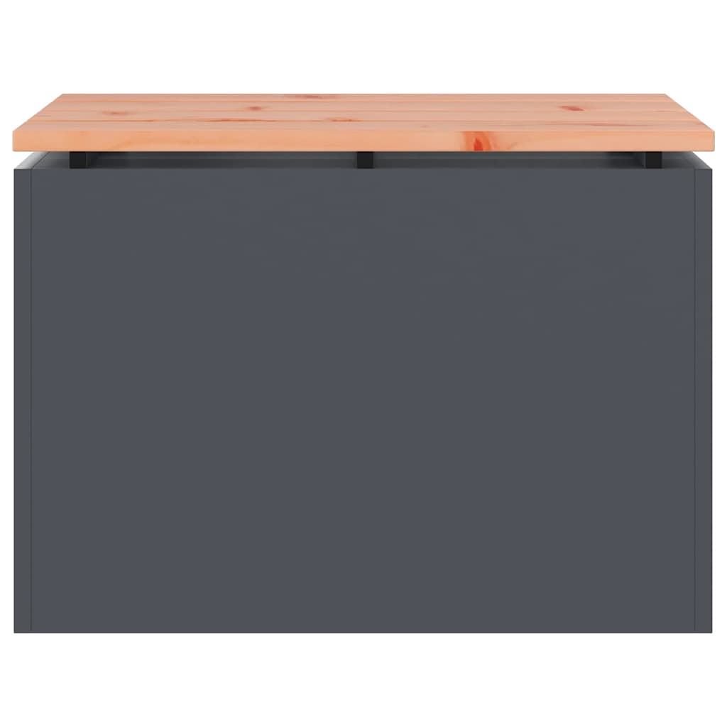 Tuinbank 1-Aantal zitplaatsen 60 x 40 x 43 cm Staal Antraciet