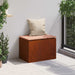 Tuinbank 1 -Seater 60 x 40 x 43 cm Roestig Rechthoekig