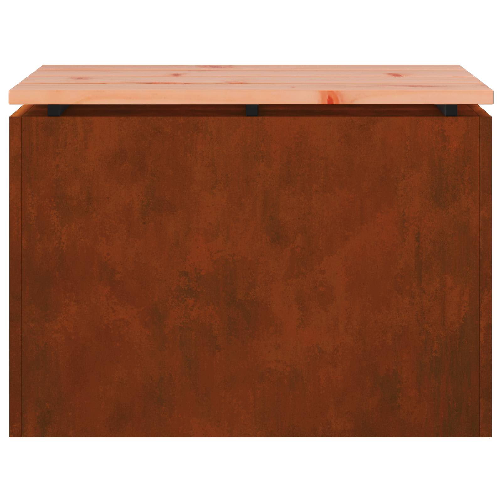 Tuinbank 1 -Seater 60 x 40 x 43 cm Roestig Rechthoekig