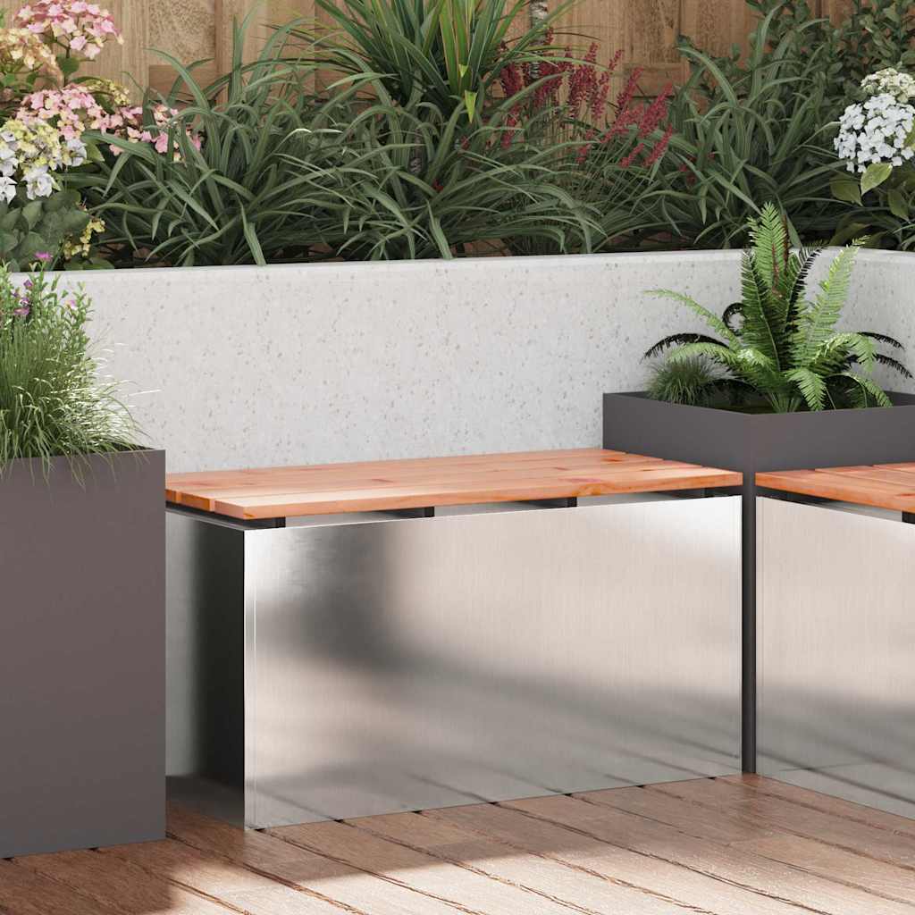Tuinbank Zilver 80 x 40 x 43 cm Roestvrij staal
