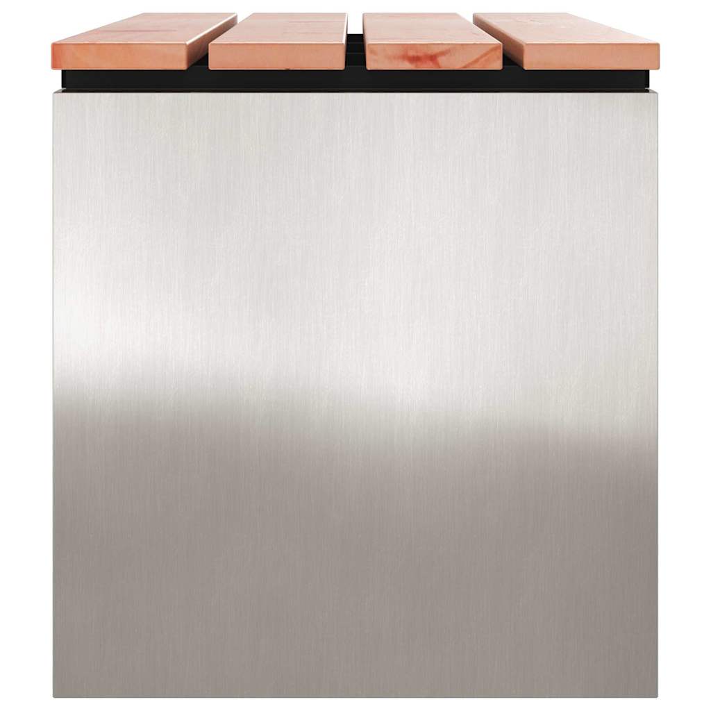 Tuinbank Zilver 80 x 40 x 43 cm Roestvrij staal