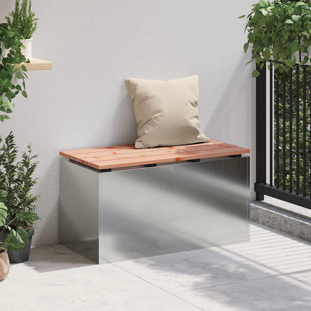 Tuinbank Zilver 80 x 40 x 43 cm Gegalvaniseerd staal