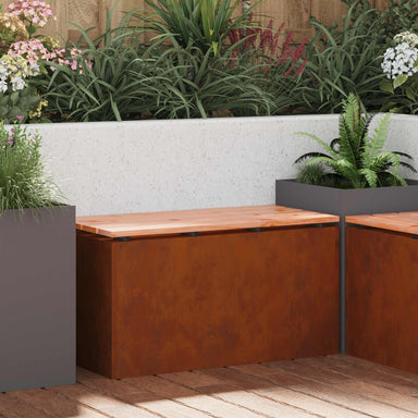 Tuinbank 2 -Seater 80 x 40 x 43 cm Roestig Rechthoekig