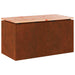 Tuinbank 2 -Seater 80 x 40 x 43 cm Roestig Rechthoekig