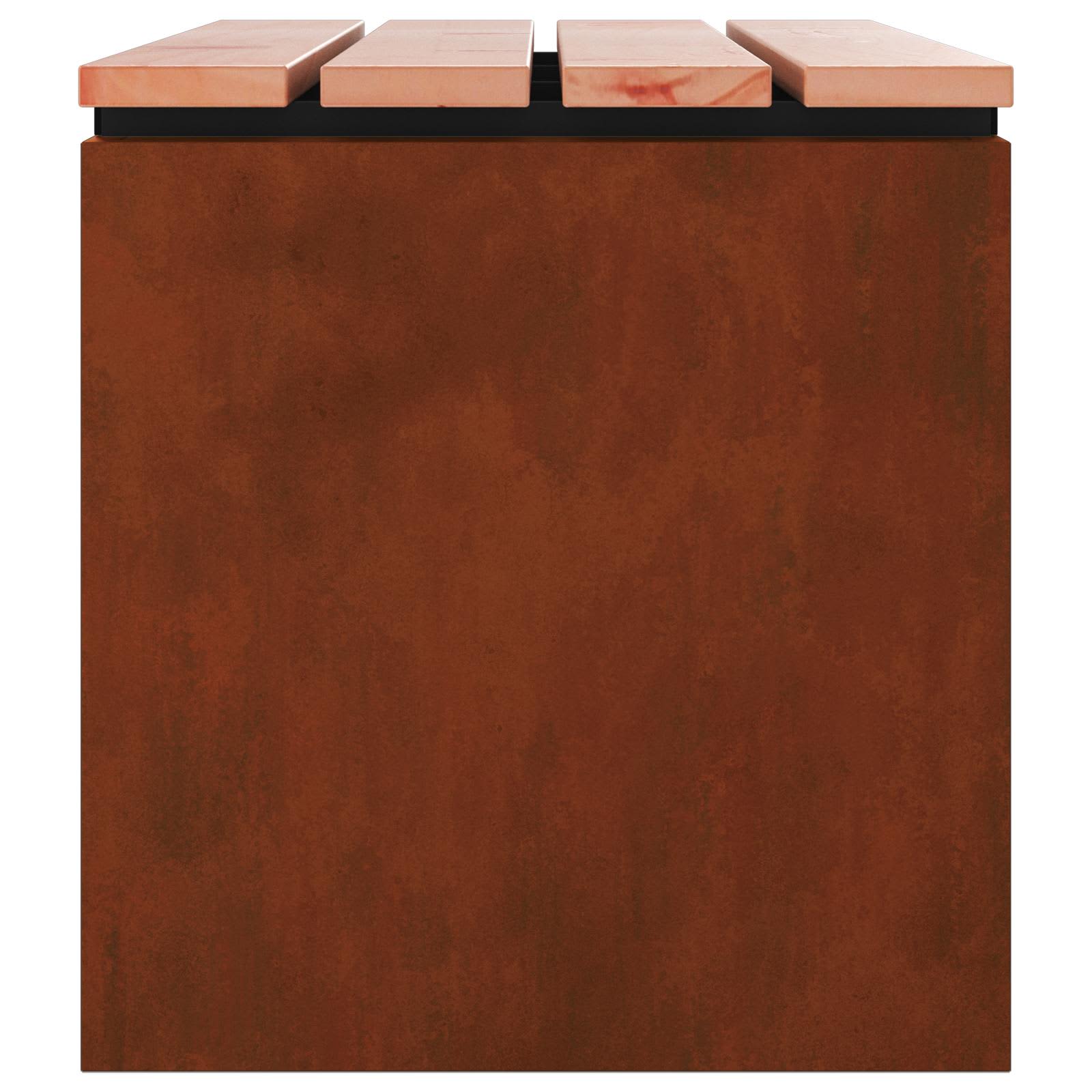 Tuinbank 2 -Seater 80 x 40 x 43 cm Roestig Rechthoekig