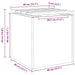 Tuinbank Wit 40 x 40 x 43 cm Staal