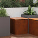 Tuinbank 1 -Seater 40 x 40 x 43 cm Roestig Vierkant