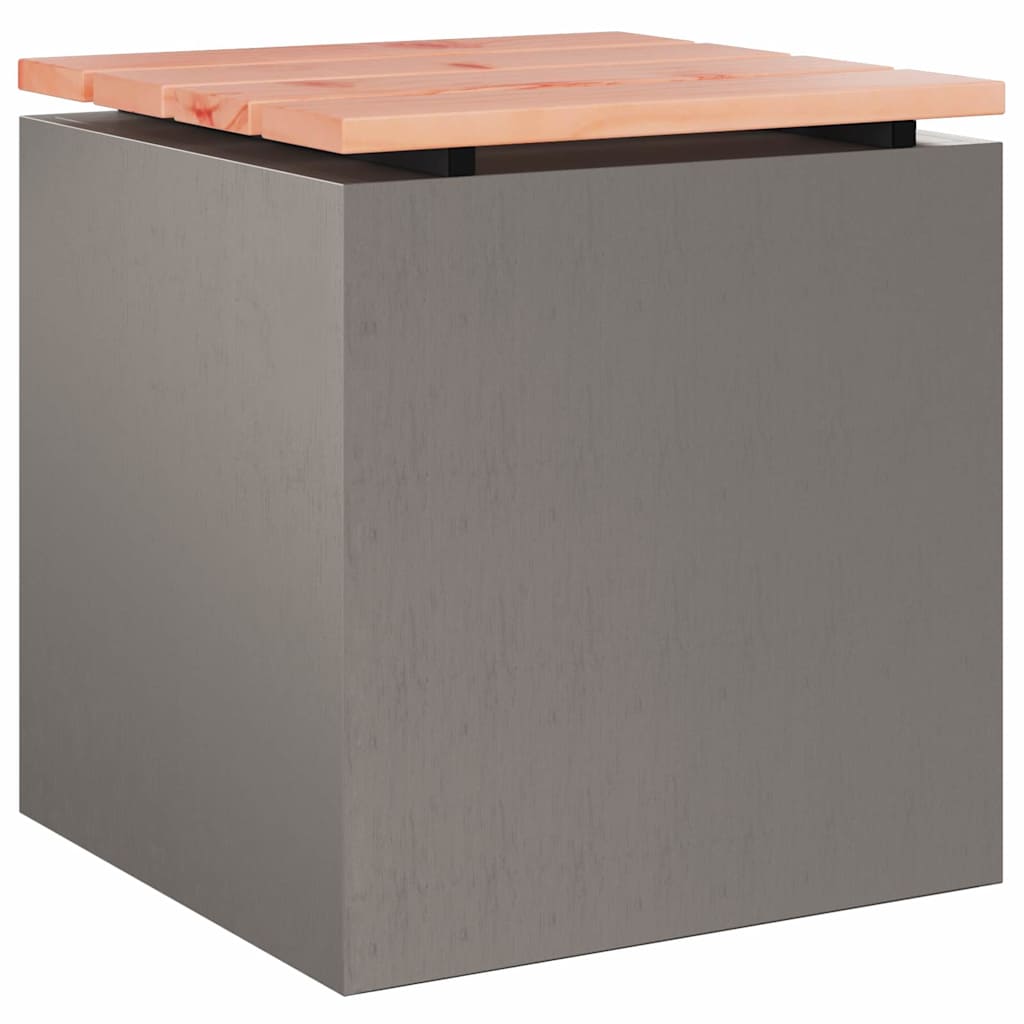 Tuinbank 1 -Seater 40 x 40 x 43 cm Roestig Vierkant