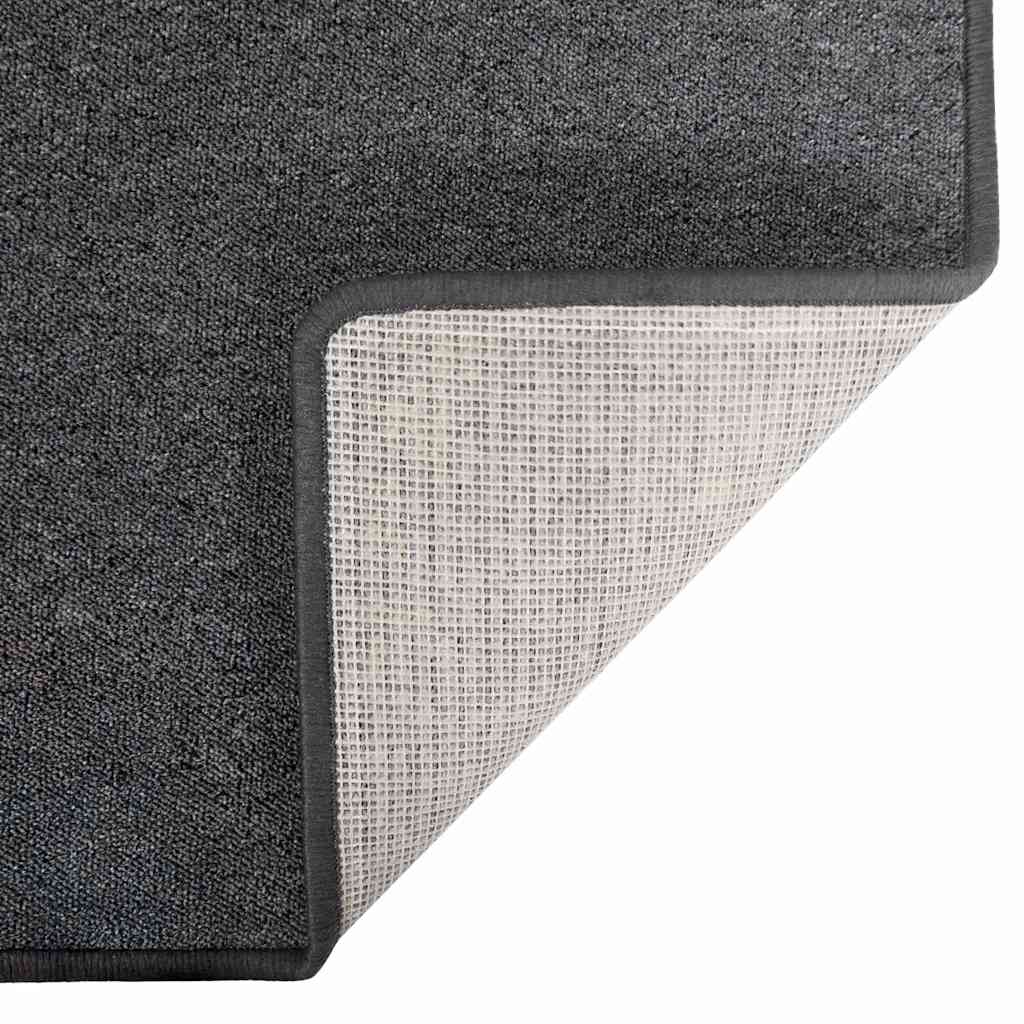 Tapijt Loper Donkergrijs 80 x 500 cm 100% Polypropyleen
