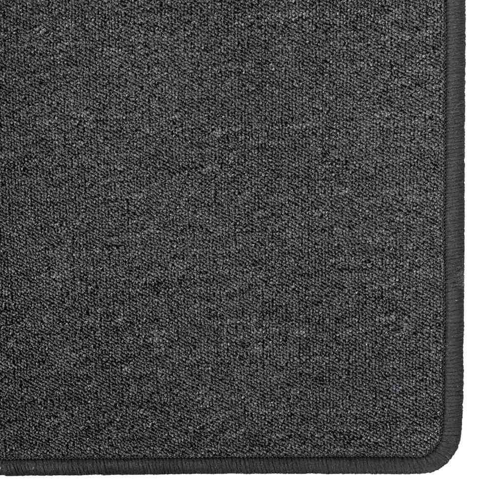 Tapijt Loper Donkergrijs 100 x 200 cm 100% Polypropyleen