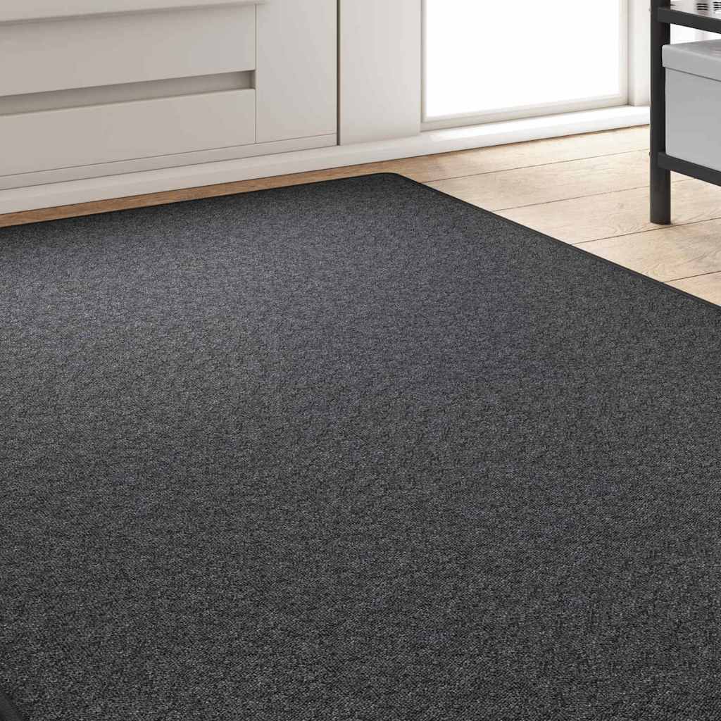 Tapijt Loper Donkergrijs 100 x 250 cm 100% Polypropyleen