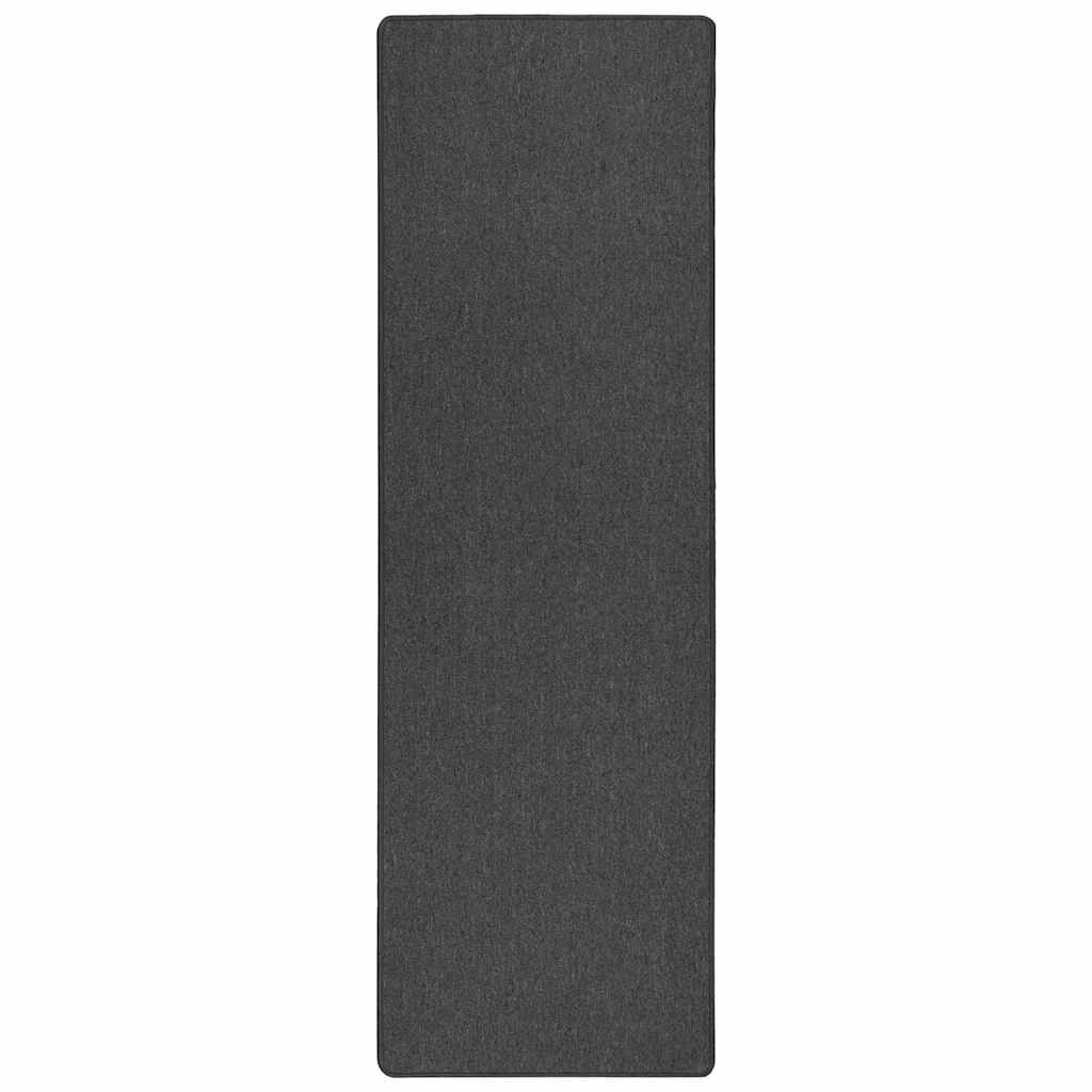 Tapijt Loper Donkergrijs 100 x 250 cm 100% Polypropyleen