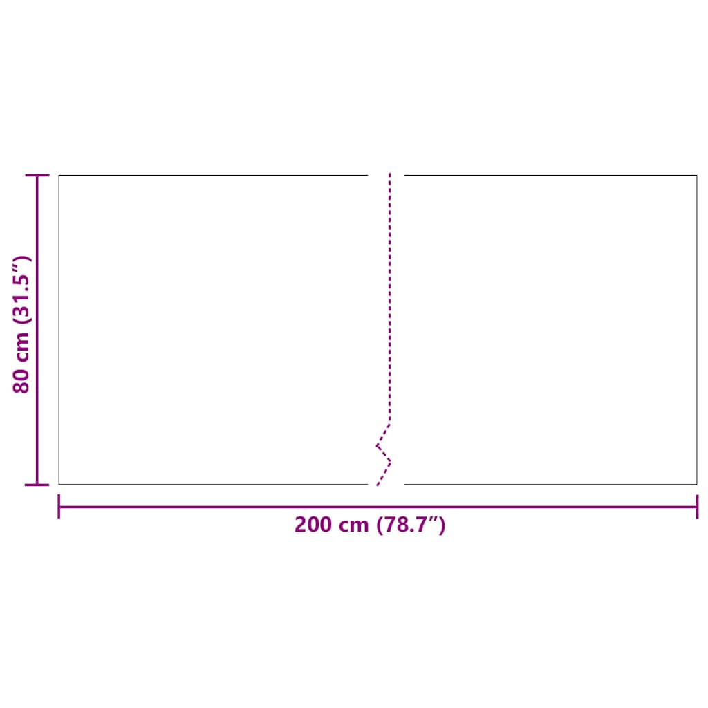 Tapijt Loper Grijs 80 x 200 cm Stof
