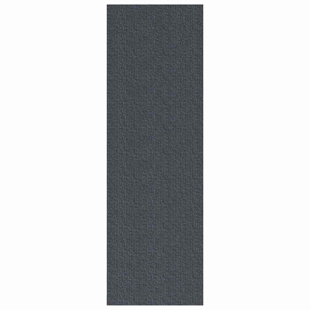 Tapijt Loper Grijs 80 x 500 cm Stof