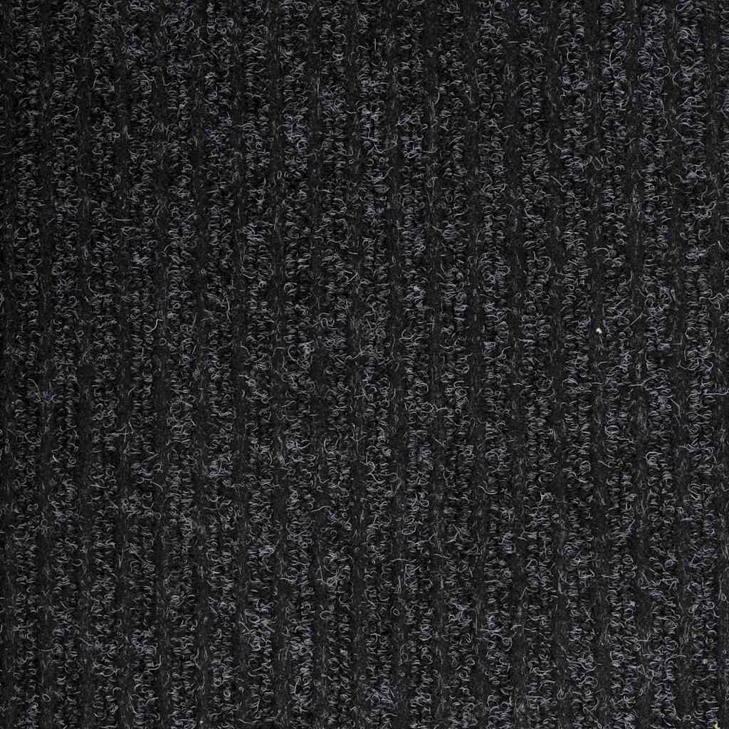 Tapijt Loper Antraciet 80 x 250 cm Stof