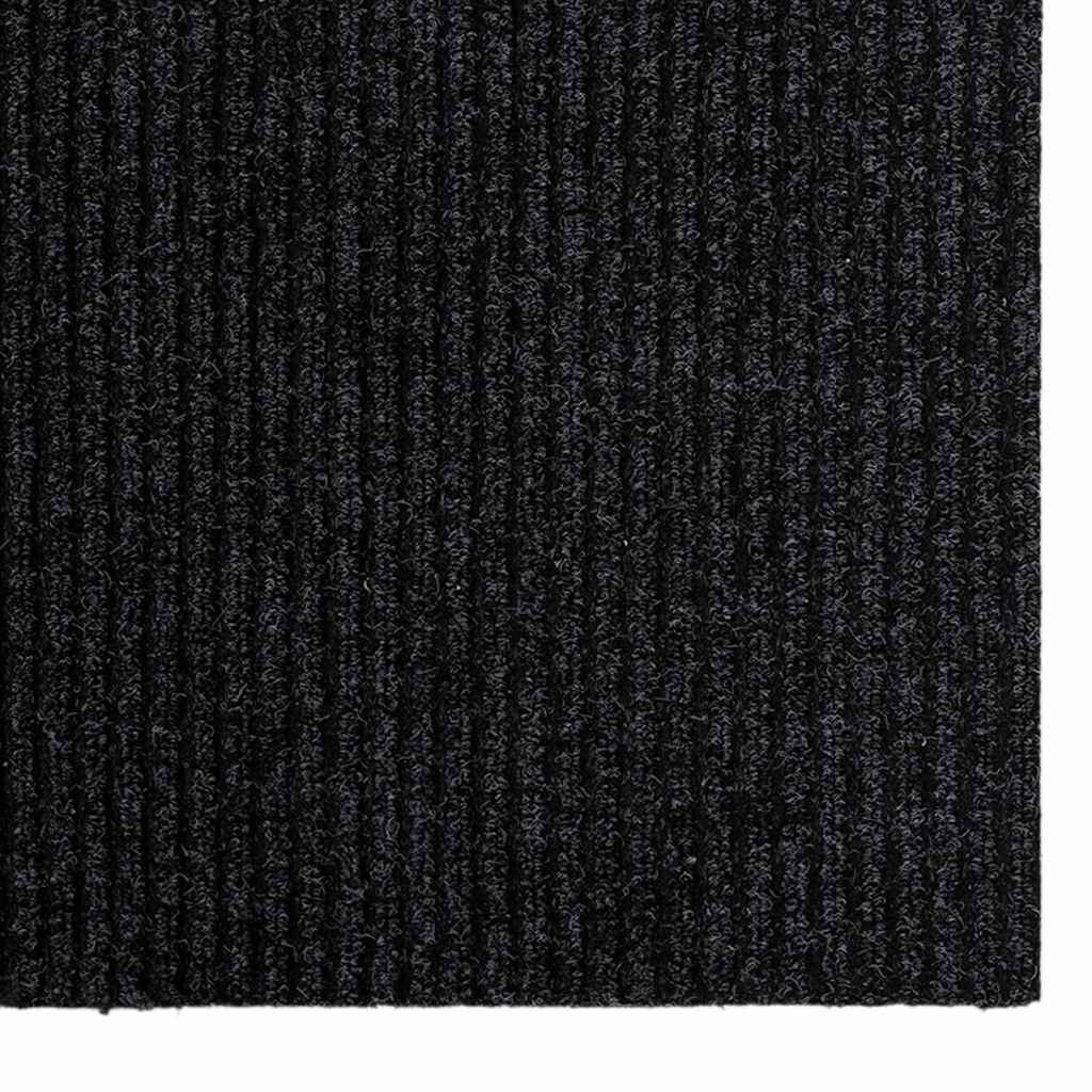 Tapijt Loper Antraciet 80 x 500 cm Stof