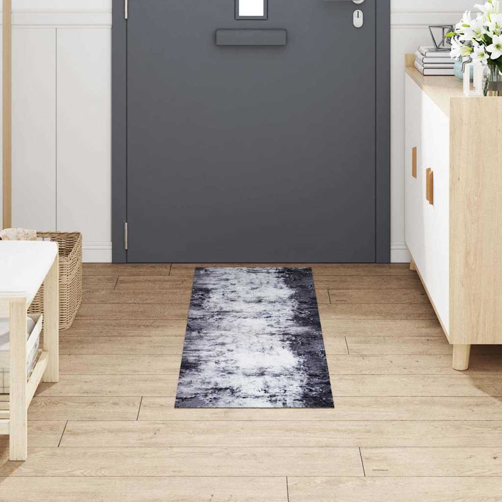 Keuken Vloerkleed Grijs 150 x 45 cm Fluweel