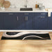 Keuken Vloerkleed Zwart 180 x 60 cm Fluweel