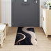 Keuken Vloerkleed Zwart 180 x 60 cm Fluweel