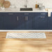 Keuken Vloerkleed Wit 150 x 45 cm Fluweel