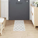 Keuken Vloerkleed Wit 150 x 45 cm Fluweel