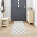 Keuken Vloerkleed Wit 300 x 60 cm Fluweel