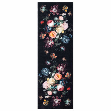 Keuken Vloerkleed Zwart 180 x 60 cm Fluweel