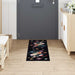 Keuken Vloerkleed Zwart 150 x 45 cm Fluweel
