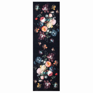Keuken Vloerkleed Zwart 150 x 45 cm Fluweel