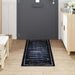 Keuken Vloerkleed Zwart 180 x 60 cm Fluweel