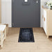 Keuken Vloerkleed Zwart 150 x 45 cm Fluweel