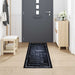 Keuken Vloerkleed Zwart 300 x 60 cm Fluweel