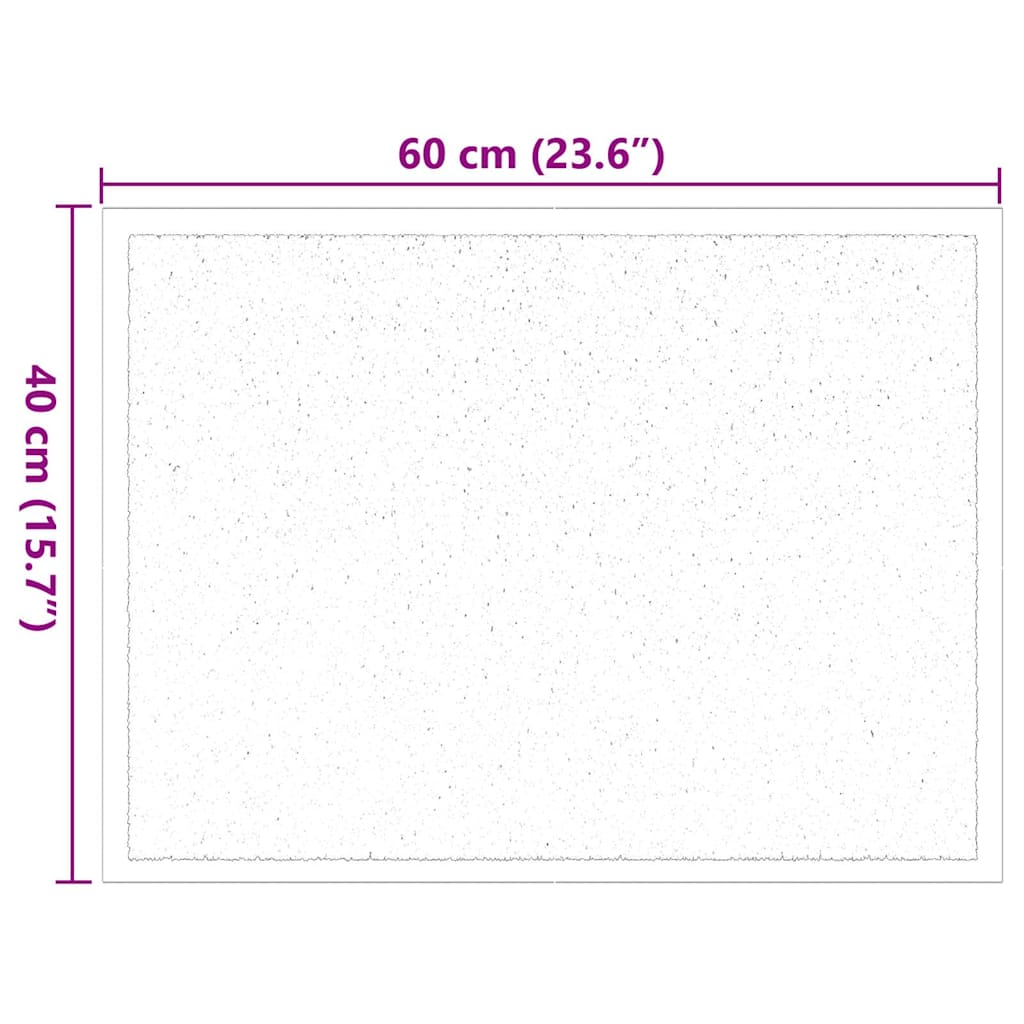 Deurmat Antraciet 60 x 40 x 1.2 cm Teddy Stof