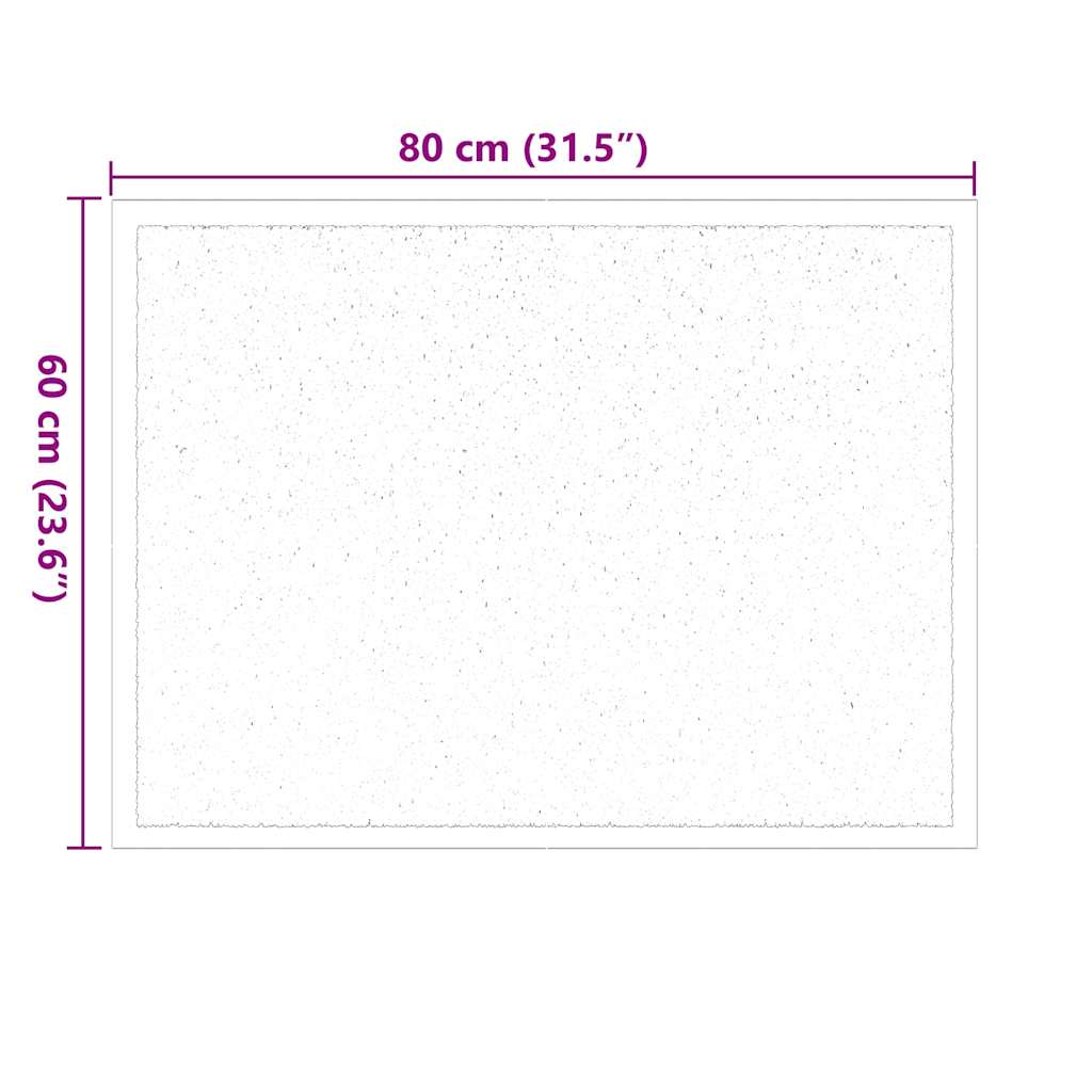 Deurmat Antraciet 60 x 40 x 1.2 cm Teddy Stof