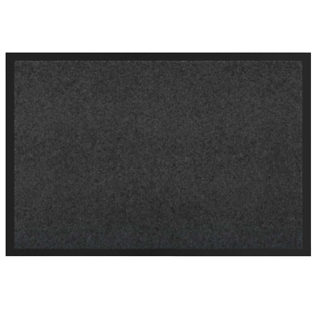 Deurmat Antraciet 60 x 40 x 1.2 cm Teddy Stof