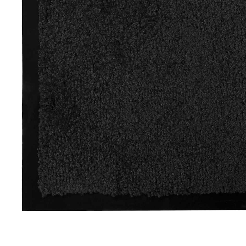 Deurmat Zwart 60 x 40 x 1.2 cm Teddy Stof