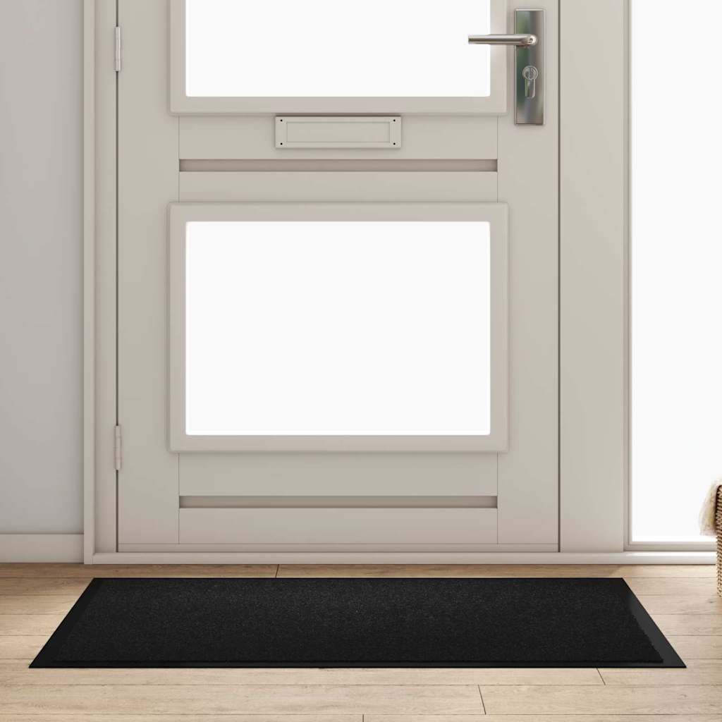 Deurmat Zwart 60 x 40 x 1.2 cm Teddy Stof