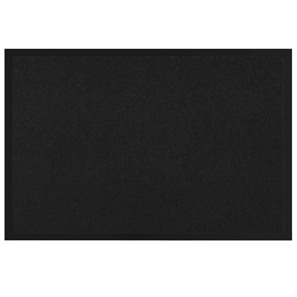 Deurmat Zwart 60 x 40 x 1.2 cm Teddy Stof