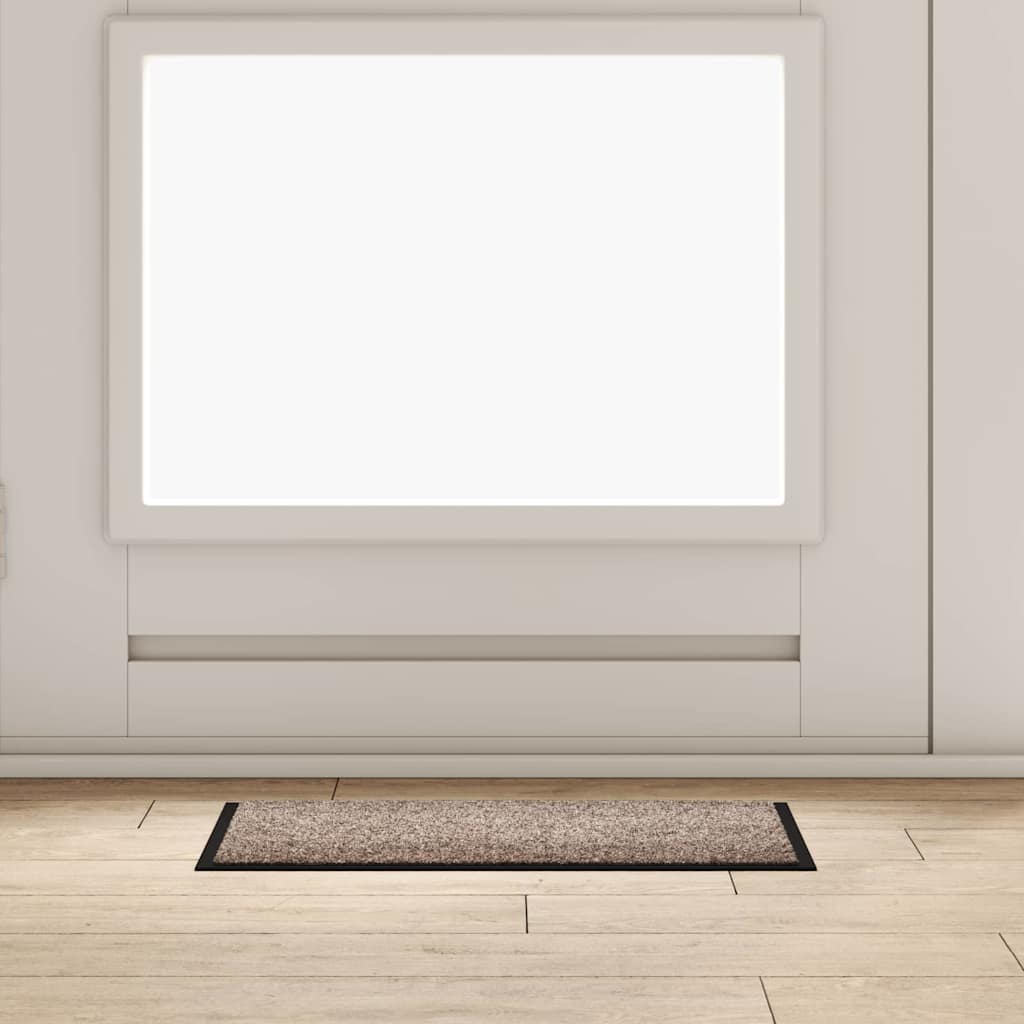 Deurmat Beige 60 x 40 x 1.2 cm Teddy Stof