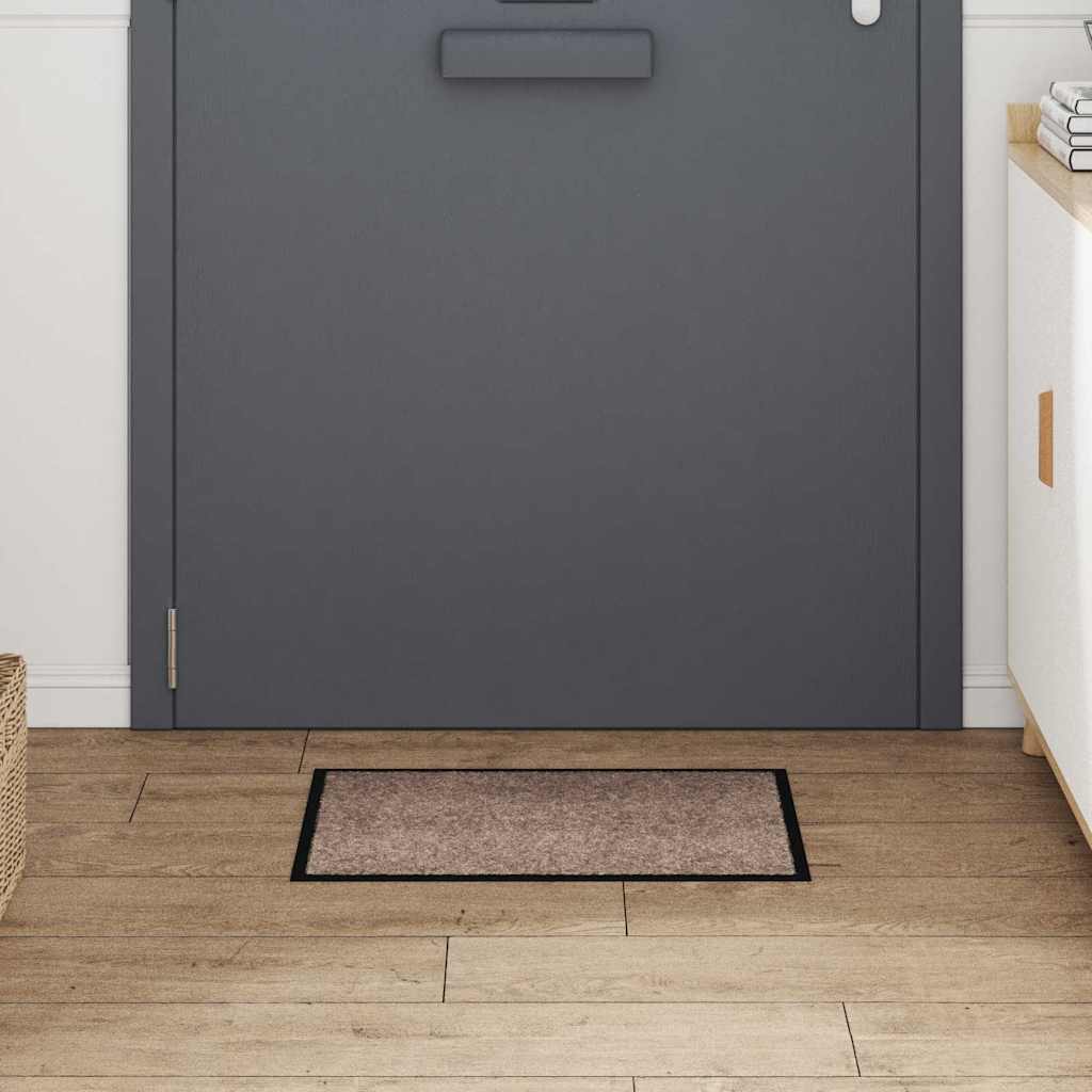 Deurmat Beige 60 x 40 x 1.2 cm Teddy Stof