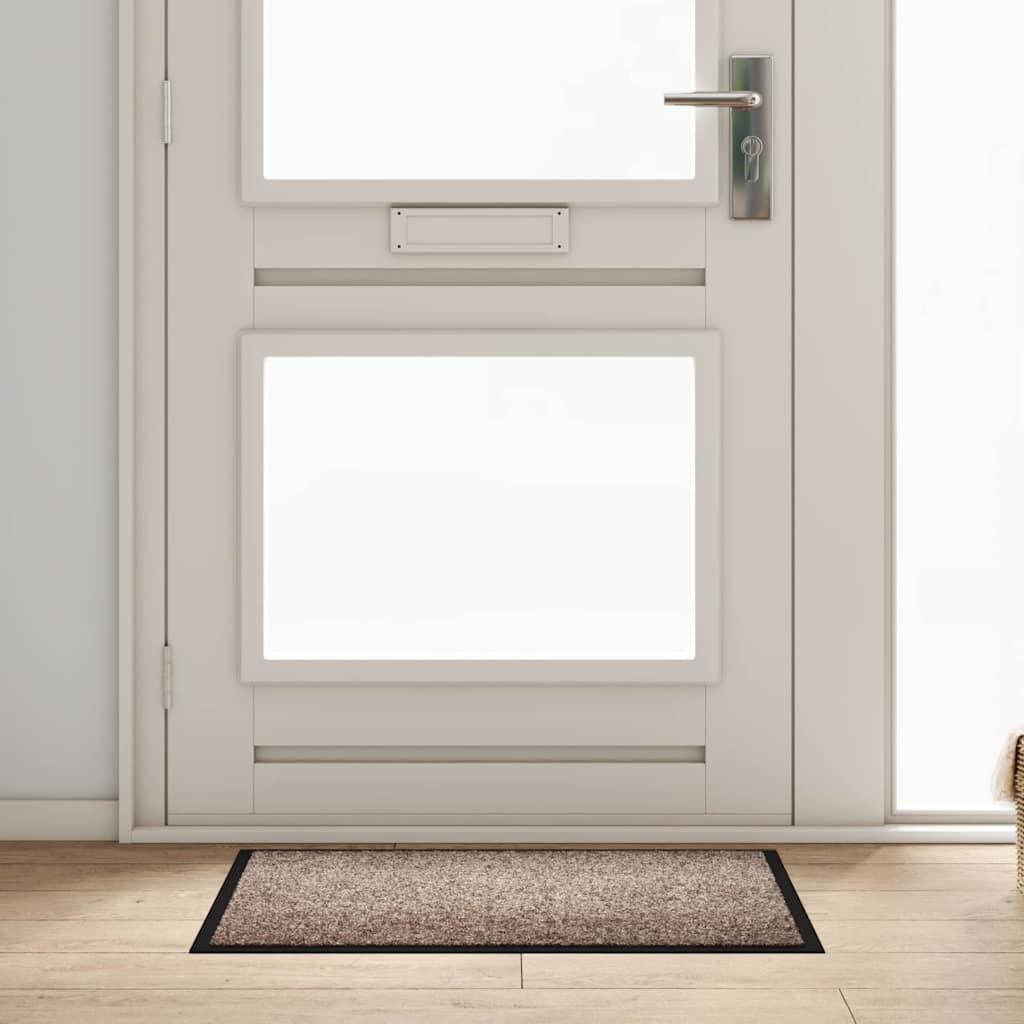 Deurmat Beige 60 x 40 x 1.2 cm Teddy Stof