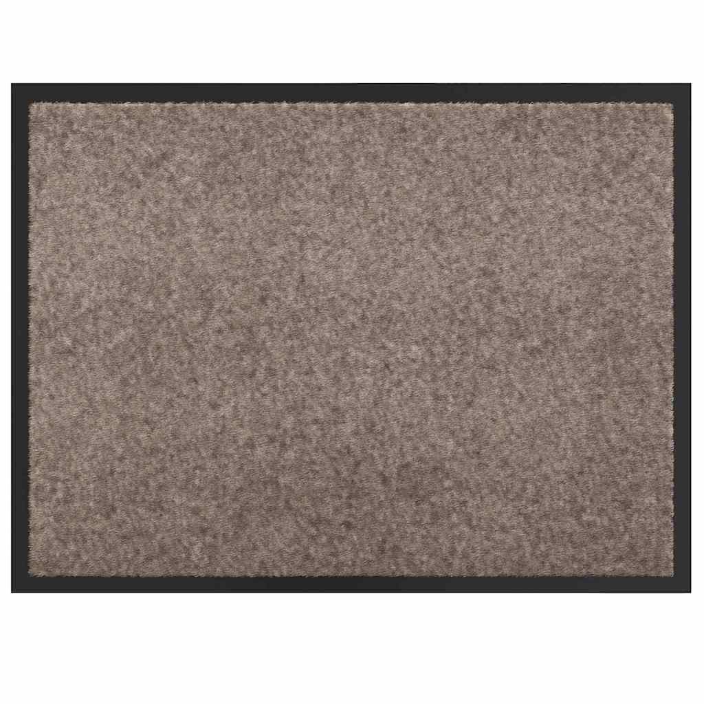 Deurmat Beige 60 x 40 x 1.2 cm Teddy Stof