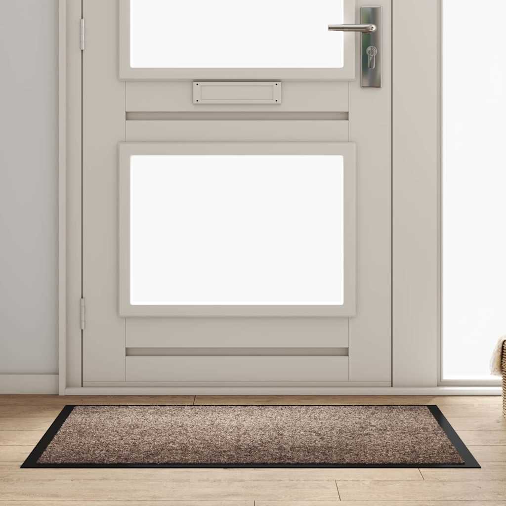 Deurmat Beige 60 x 40 x 1.2 cm Teddy Stof