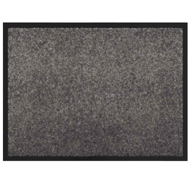 Deurmat Lichtgrijs 60 x 40 x 1.2 cm Teddy Stof