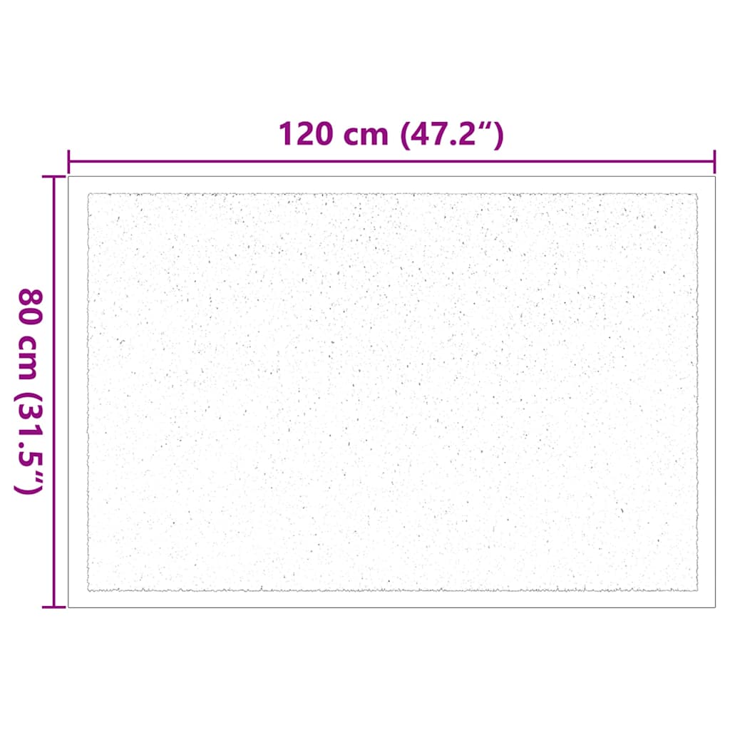 Deurmat Lichtgrijs 60 x 40 x 1.2 cm Teddy Stof