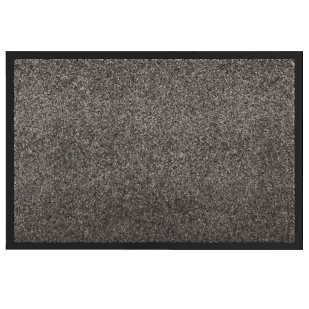 Deurmat Lichtgrijs 60 x 40 x 1.2 cm Teddy Stof