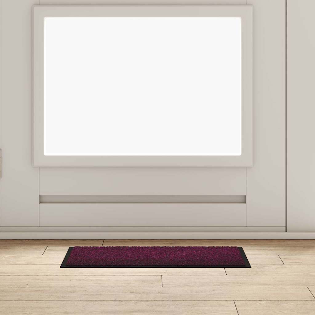 Deurmat Bordeauxrood 60 x 40 x 1.2 cm Teddy Stof