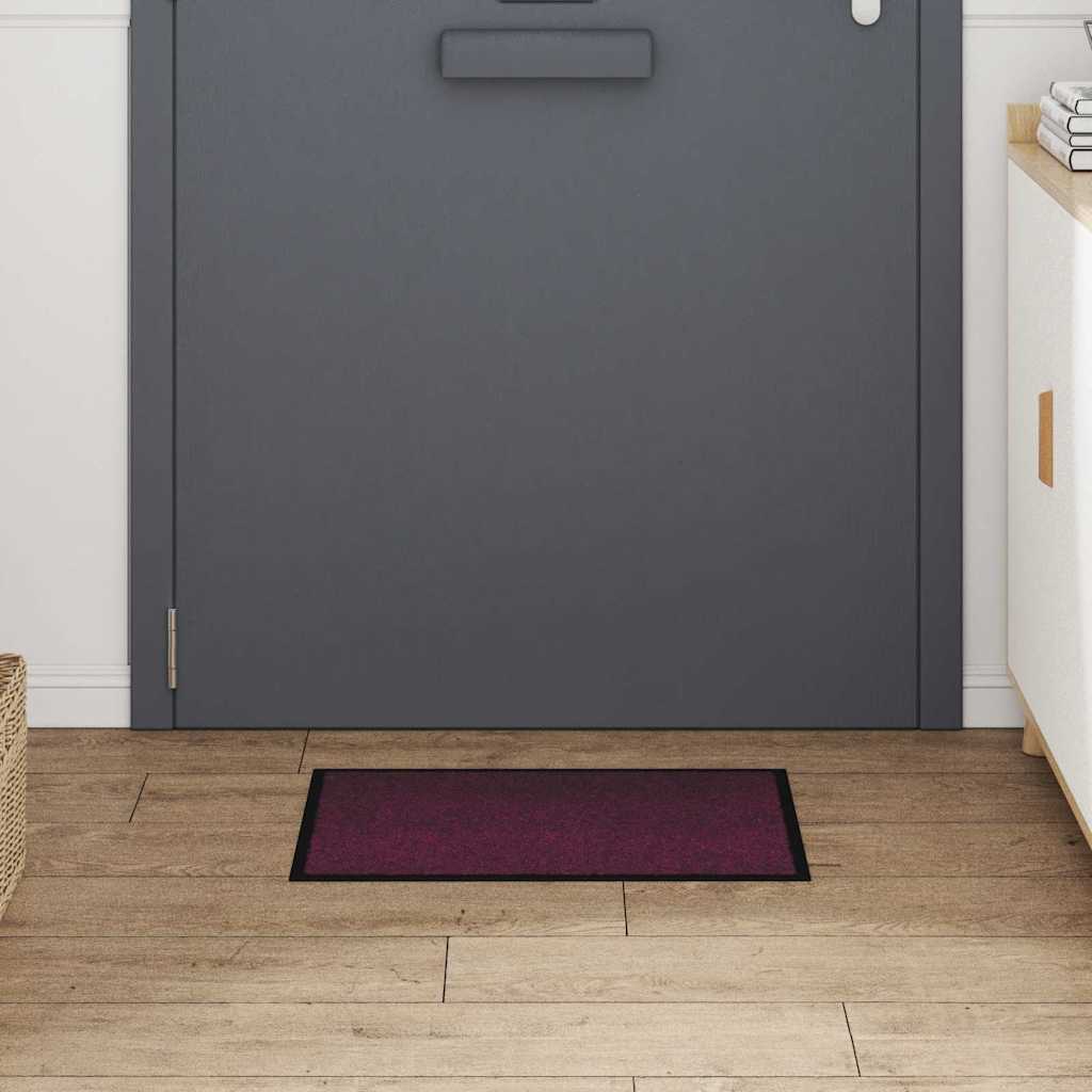 Deurmat Bordeauxrood 60 x 40 x 1.2 cm Teddy Stof