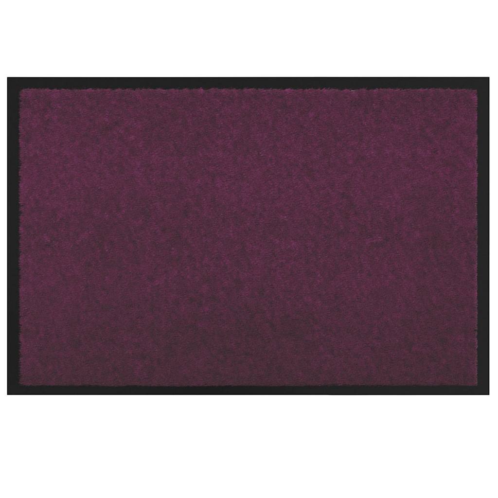 Deurmat Bordeauxrood 60 x 40 x 1.2 cm Teddy Stof