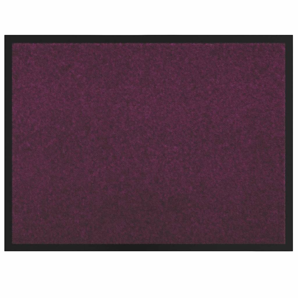 Deurmat Bordeauxrood 60 x 40 x 1.2 cm Teddy Stof